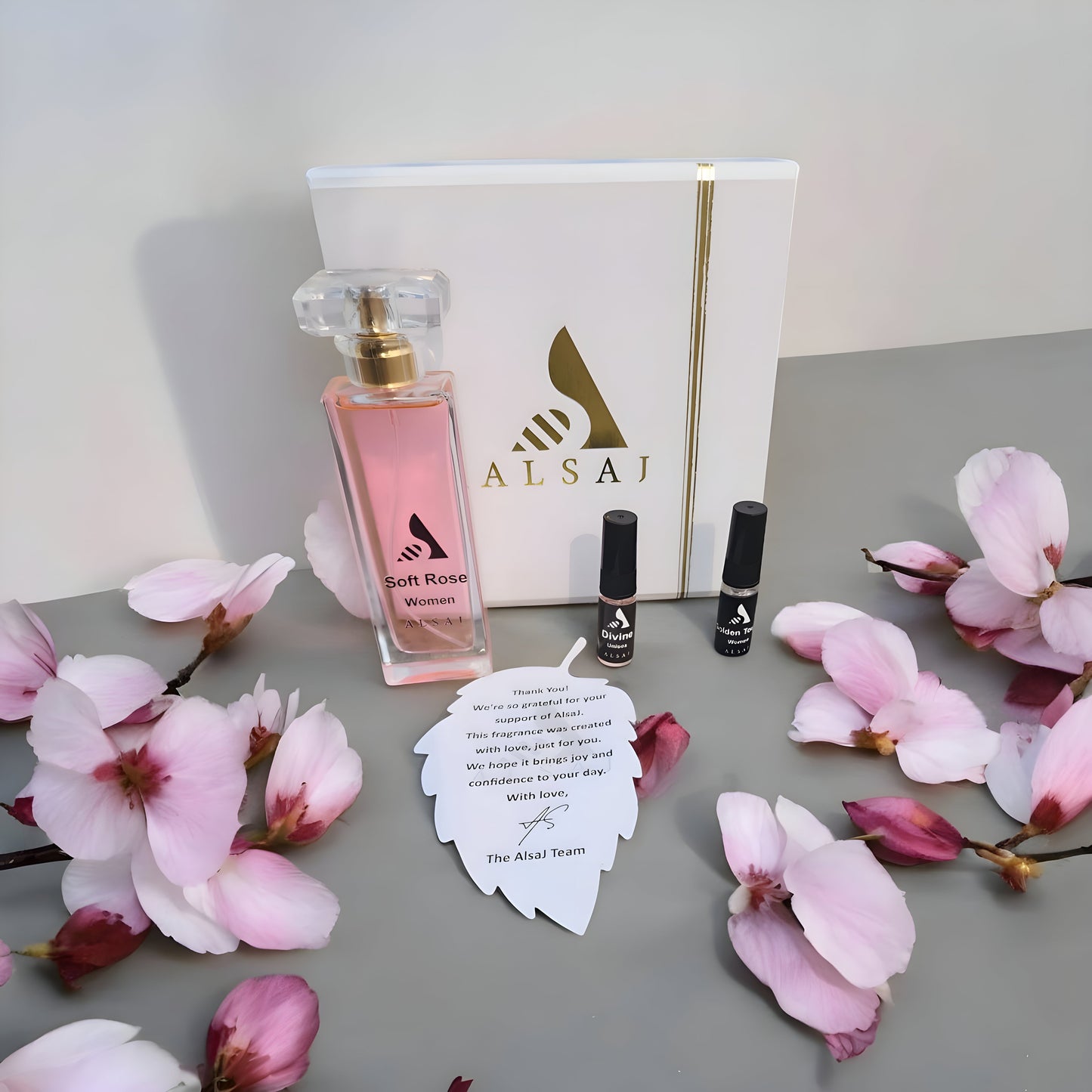 Alsaj Soft Rose – Luxury Floral Perfume for Women