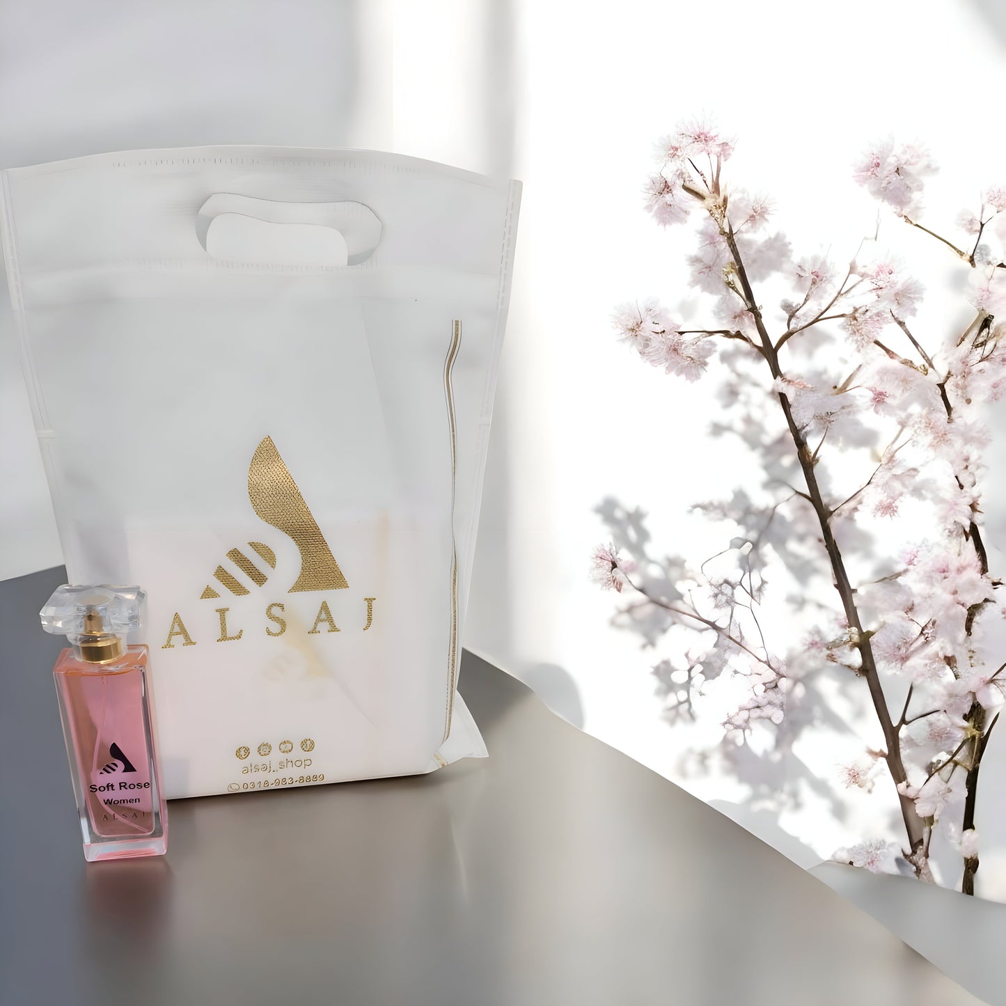 Alsaj Soft Rose – Luxury Floral Perfume for Women