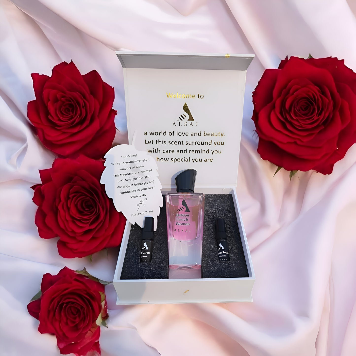 Alsaj Golden Touch – Radiant & Luxurious Perfume for Women