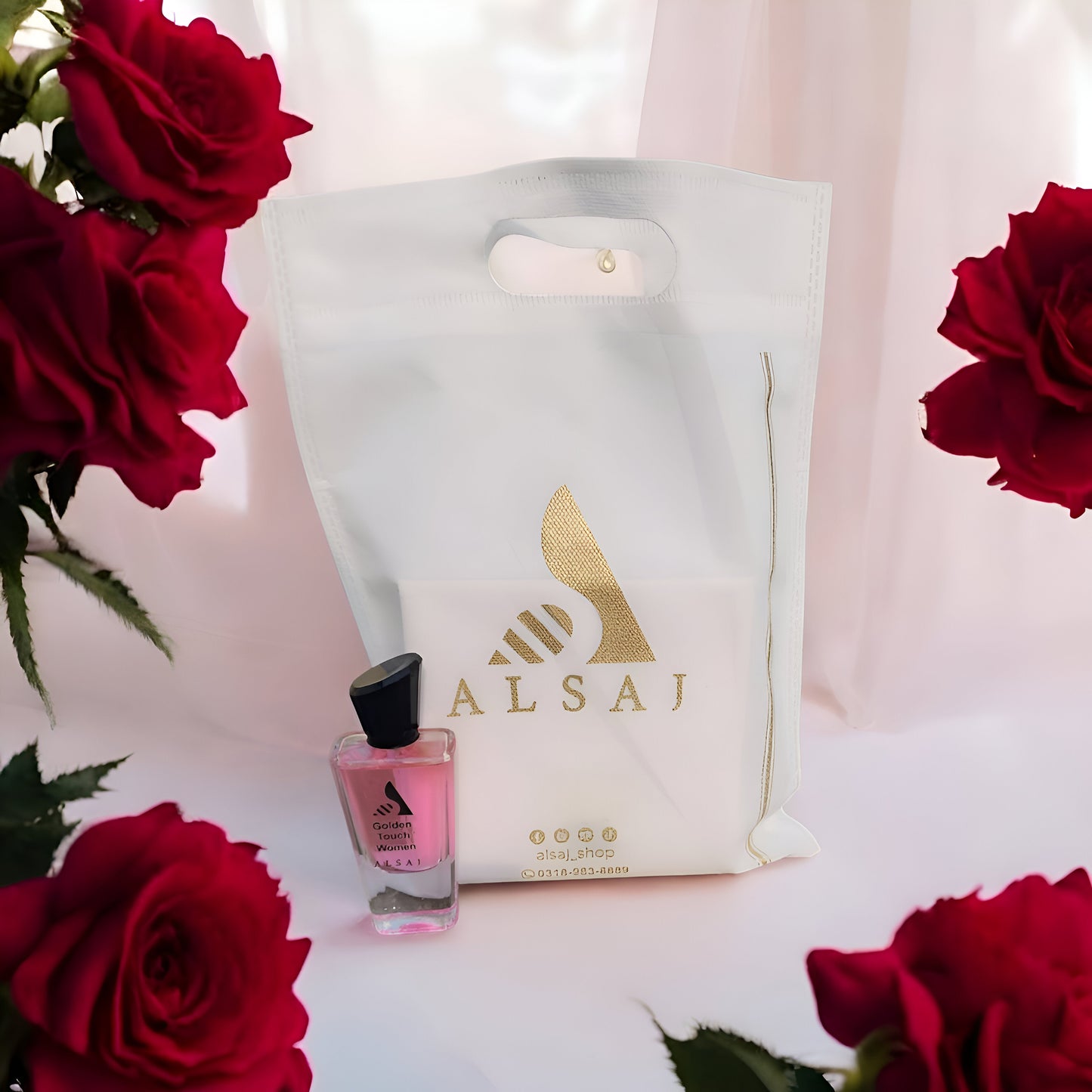 Alsaj Golden Touch – Radiant & Luxurious Perfume for Women