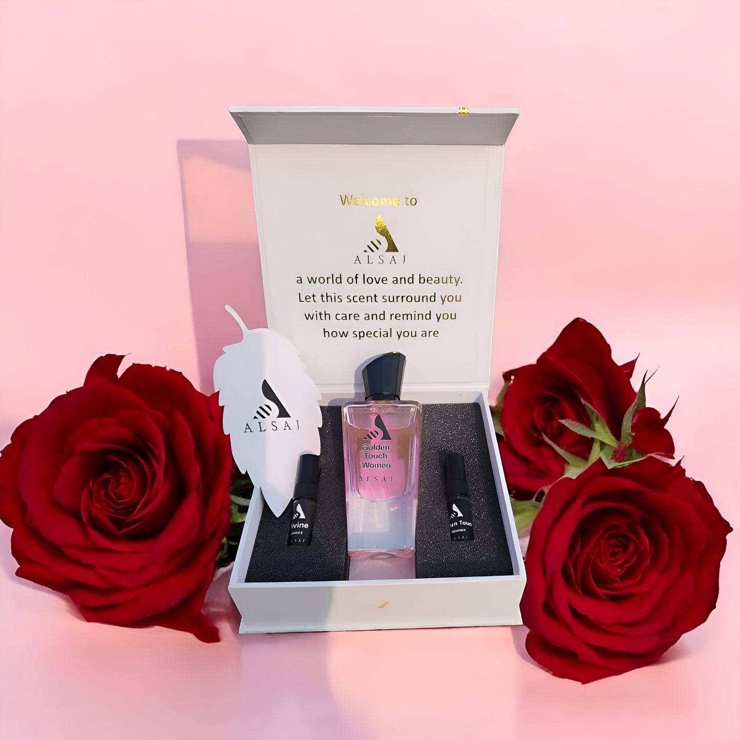 Alsaj Golden Touch – Radiant & Luxurious Perfume for Women