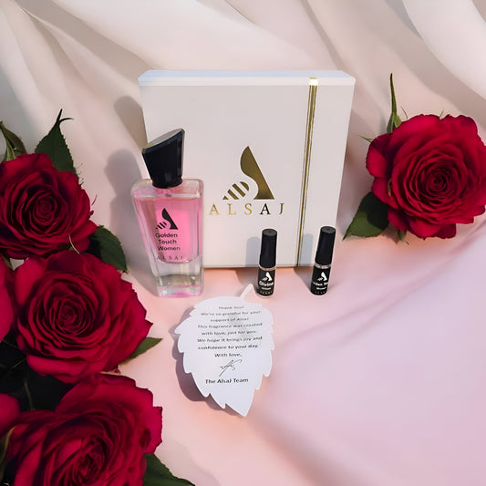 Alsaj Golden Touch – Radiant & Luxurious Perfume for Women